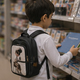 کوله پشتی پسرانه Spark مشکی در استفاده روزمره